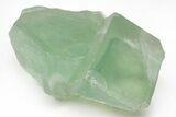 Green Cubic Fluorite Crystals with Phantoms - China #216250-1